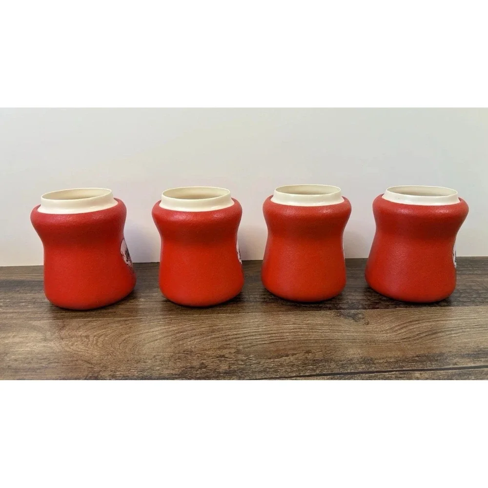 Lot Of 4 Vintage Nebraska Cornhuskers Can Koozies Koozie Huskers Helmet